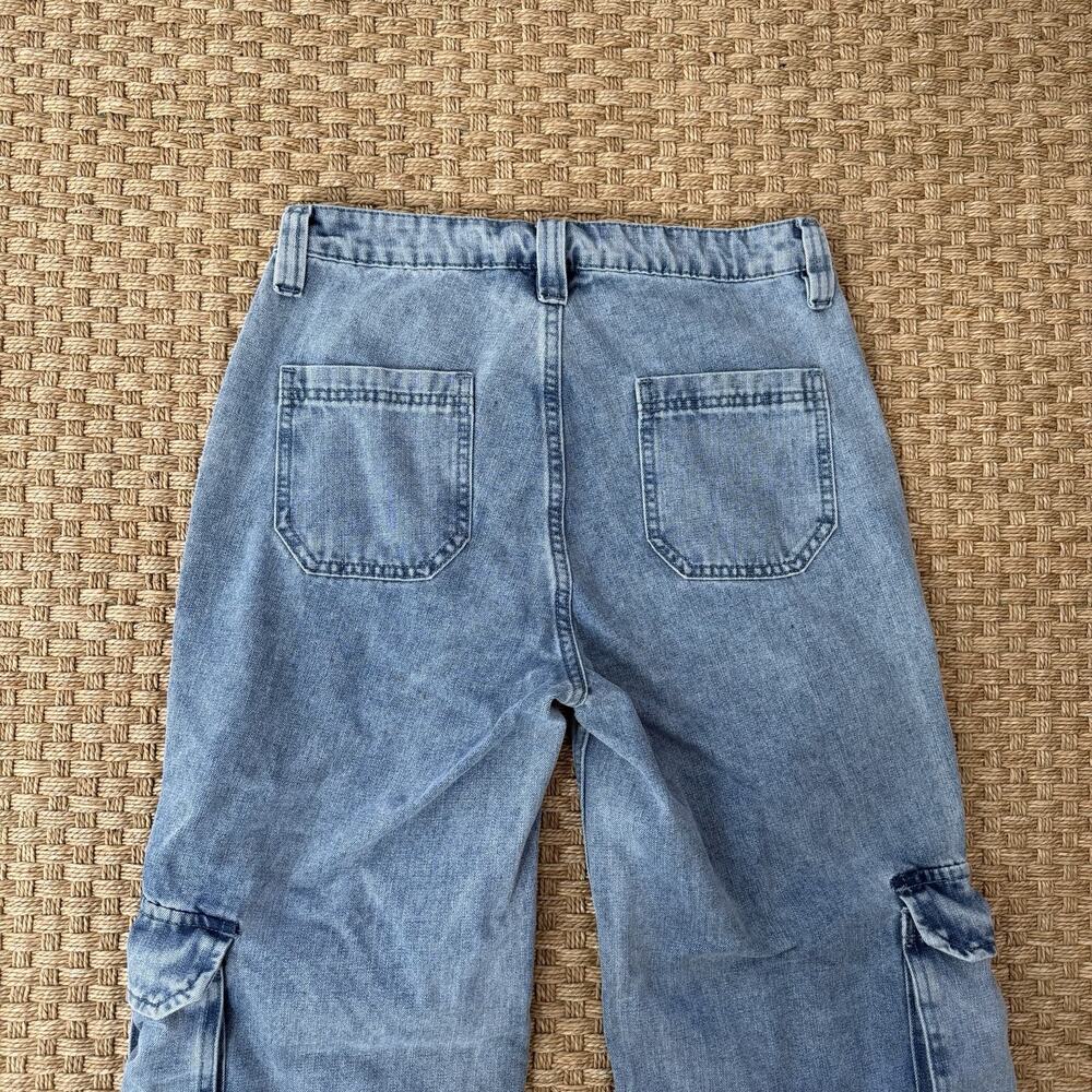 Hello Kitty By Sanrio Balloon Denim Cargo Pants Size 3 *Missing Belt* - Picture 14 of 14